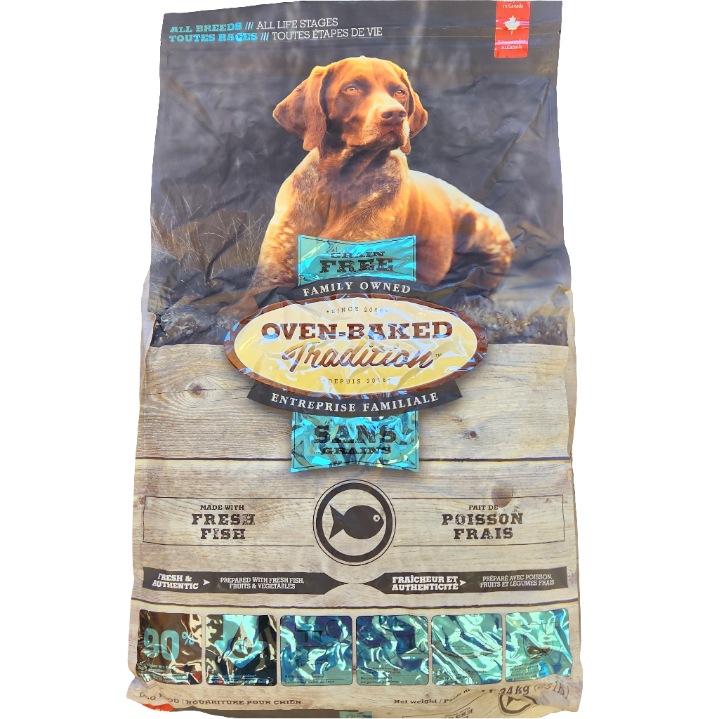 Oven Baked Tradition Grain Free Fish All Breeds and All Lifestages Dog Food 25lb