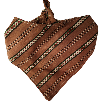Double Side Small 12- 14" Bandana Hand Crafted For a Great Fit