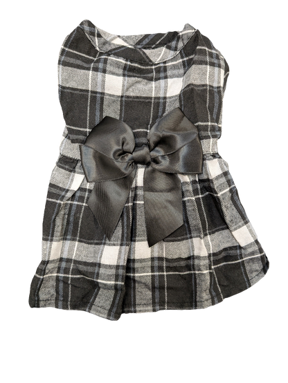 Plaid Dress With Bow