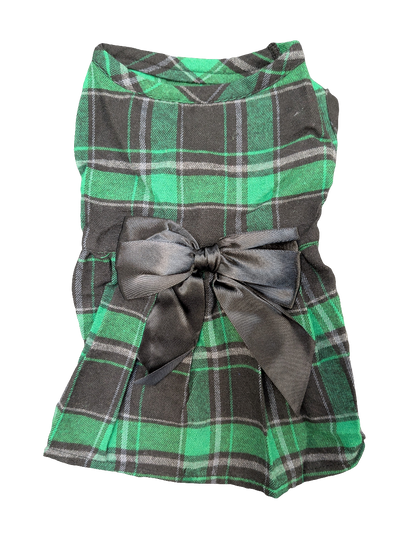 Plaid Dress With Bow