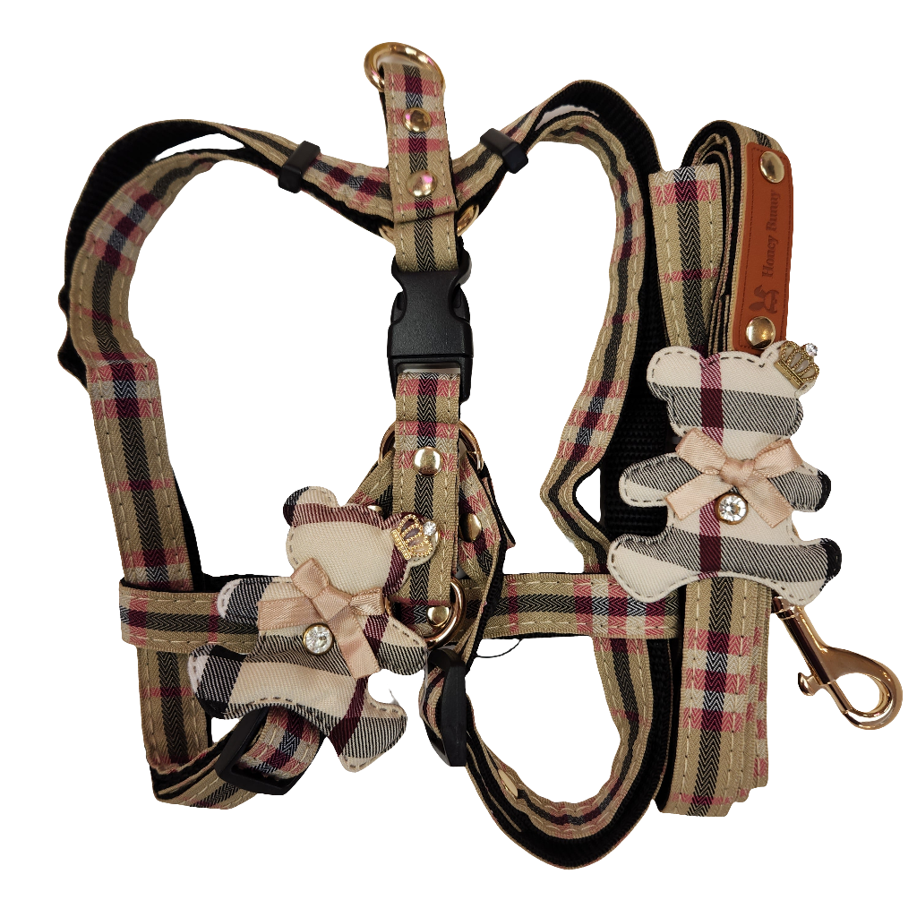Honey Bunny 2pc Harness with Leash Set 15-24"