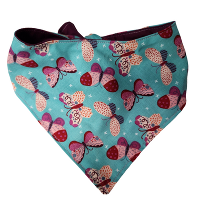 Double Side Small 12- 14" Bandana Hand Crafted For a Great Fit