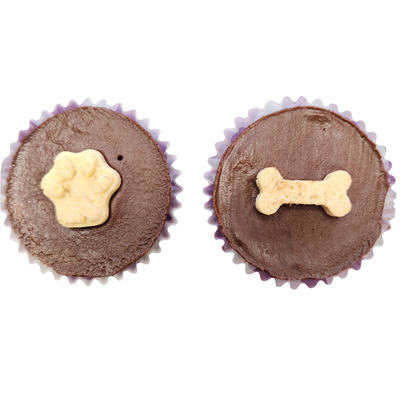 Beg. Holistic Dog Treats Pupcake Coconut Carob with Natural Sprinkles or Paws & Bone 21oz