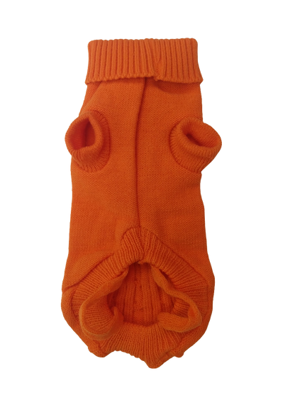 Orange Cable Knit Sweater