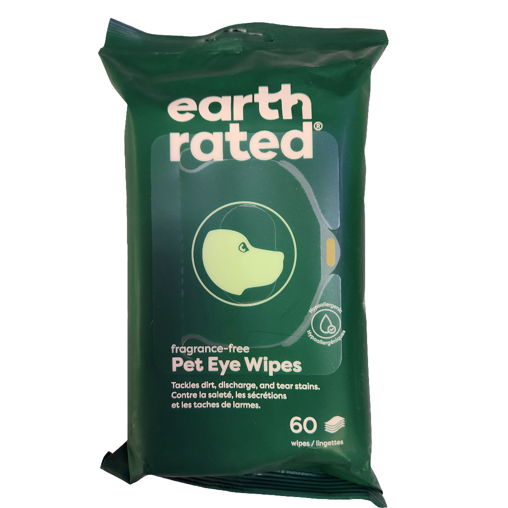 Earth Rated Pet Eye Wipes Fragrance Free 60 Pack