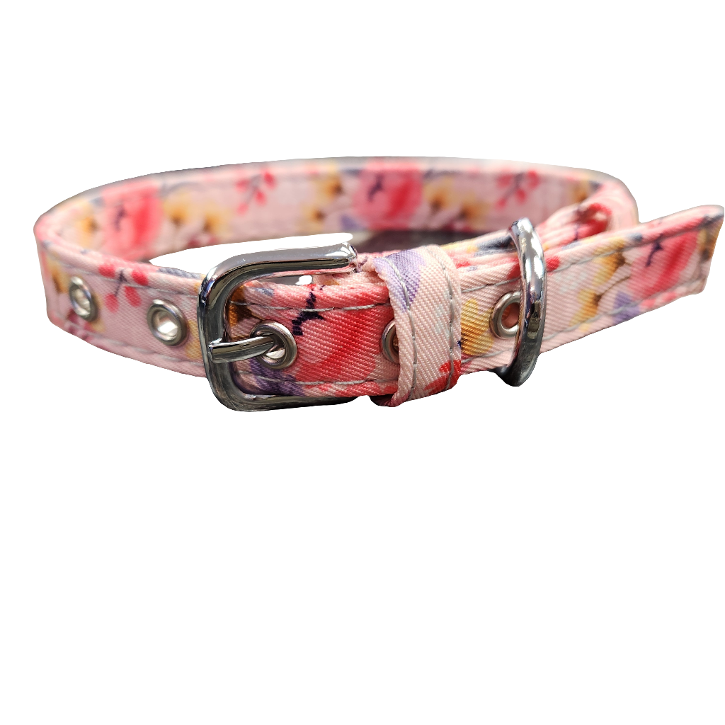 Floral Fashion Cotton Buckle Collar 8-14"