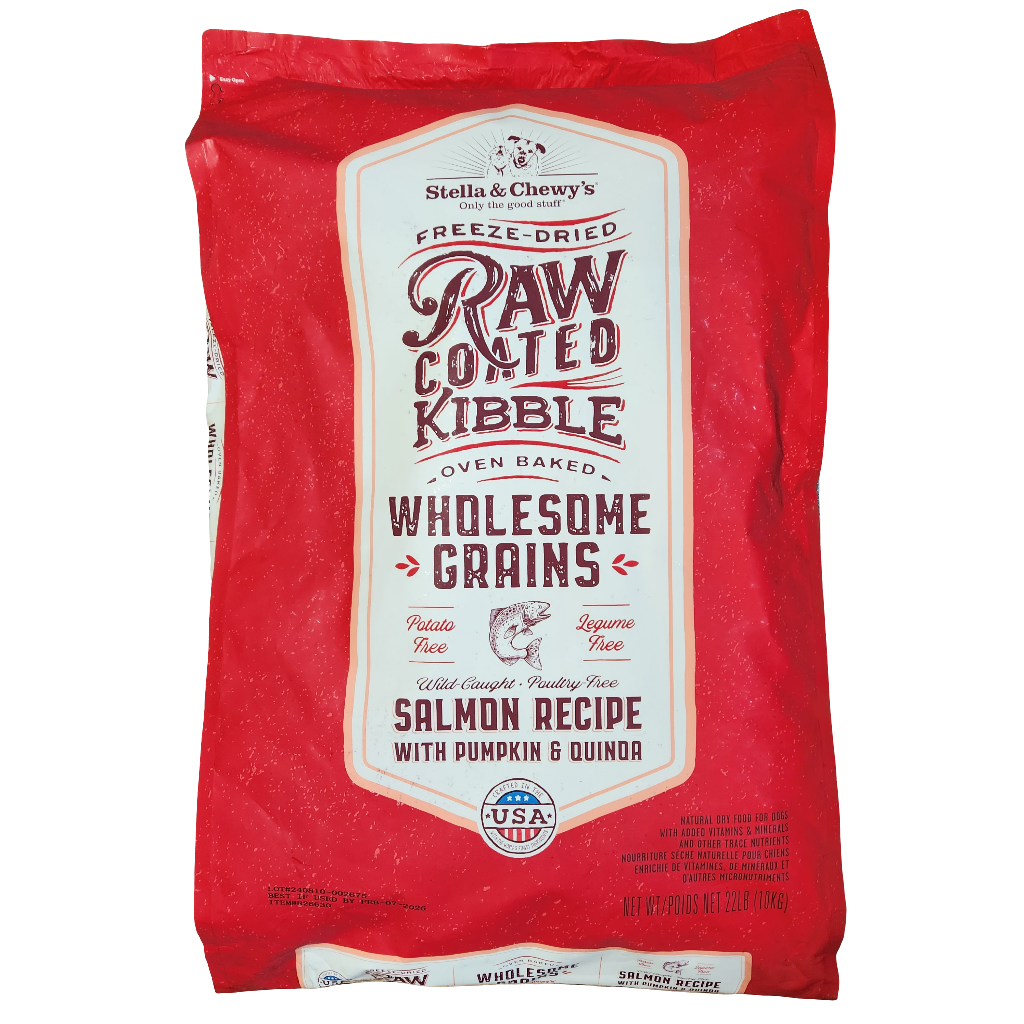 Stella & Chewy's Raw Coated Kibble Salmon Recipe 22lb