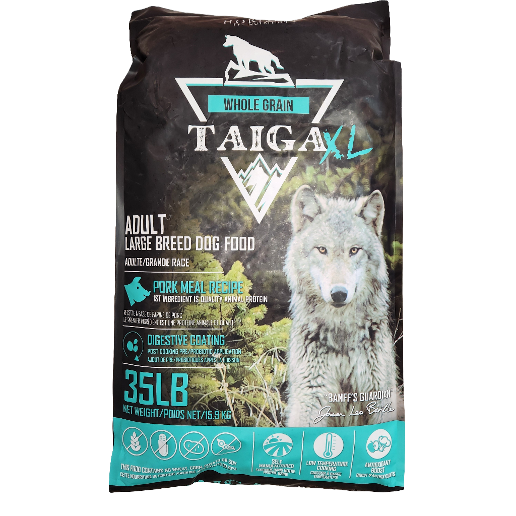 Taiga XL Whole Grain Adult Large Breed Pork Recipe 35lb