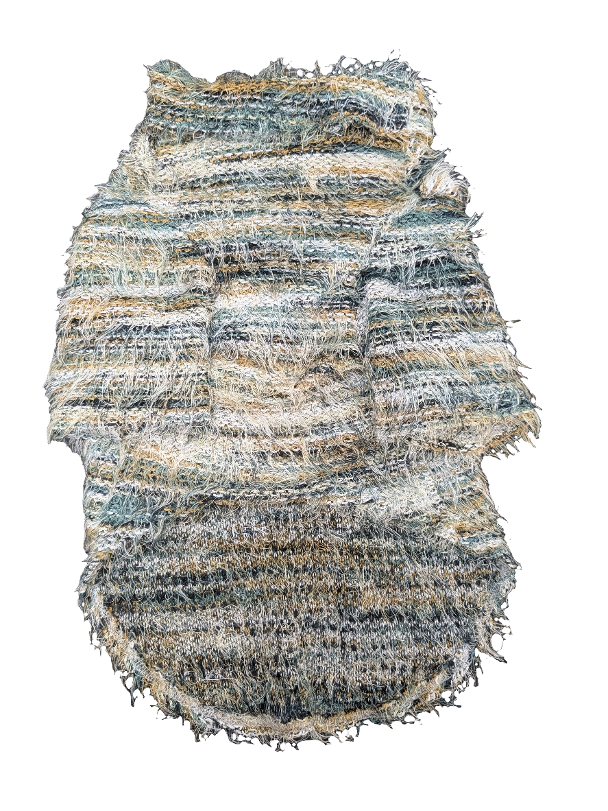 Striped Fuzzy Knitted Sweater