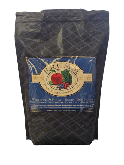 FROMM Four-Star Nutritionals Dog Food, Whitefish & Potato Recipe, 4lb