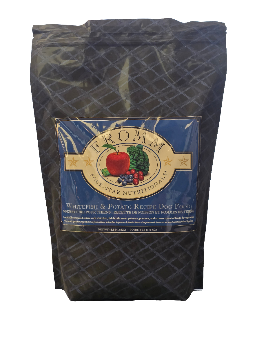 FROMM Four-Star Nutritionals Dog Food, Whitefish & Potato Recipe, 4lb
