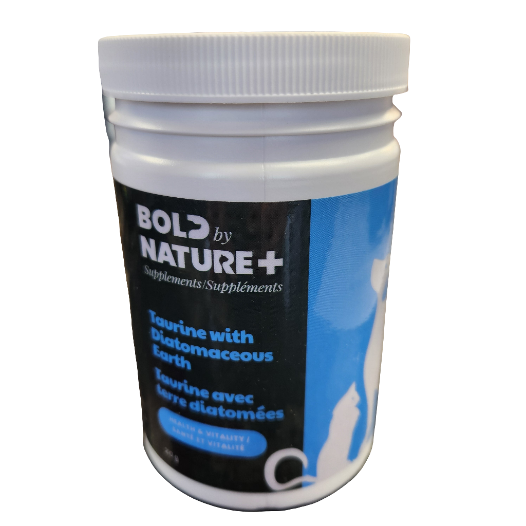 Bold by Nature Taurine Supplement for Both Dogs & Cats with added Diatomaceous Earth. 210g