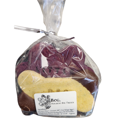 Beg Holistic Natural Dog Treats Paw & Bone Cookie 2pk