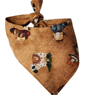 Double Side Small 12- 14" Bandana Hand Crafted For a Great Fit