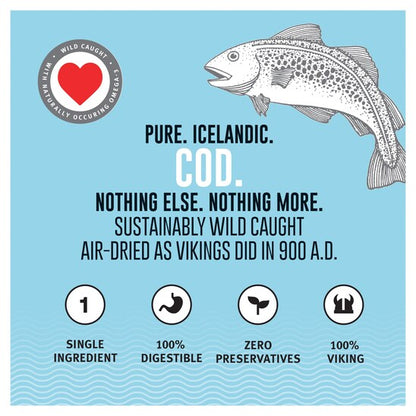 ICELANDIC+ Cod Skin Cod Cubes Dog Treat, Large