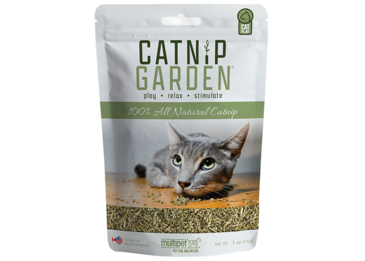 Multipet Catnip Garden® Herbe à chat naturelle dans une pochette 0,5 oz