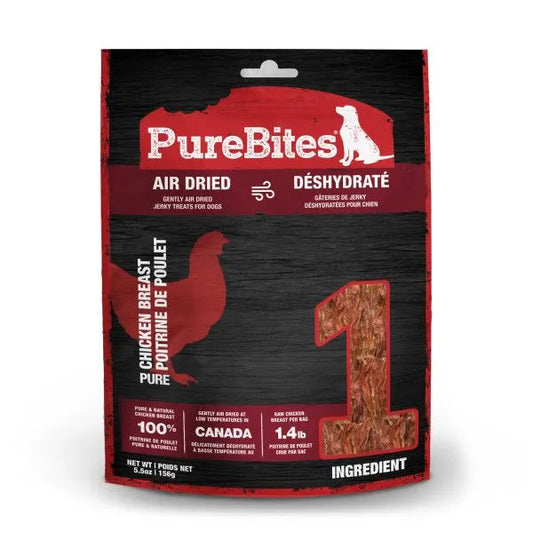 Lanières de poitrine de poulet séchées à l'air PureBites (156 g) 