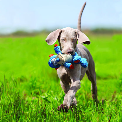 KONG Cross Knots Pig – Cordes nouées internes et rembourrage minimal pour moins de dégâts – pour chiens de taille moyenne/grande 