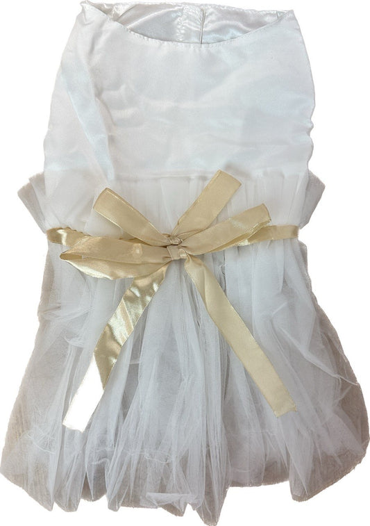 Robe de mariée d'été pour petits chiens