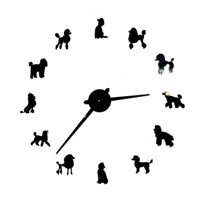 Grande horloge murale (caniche)