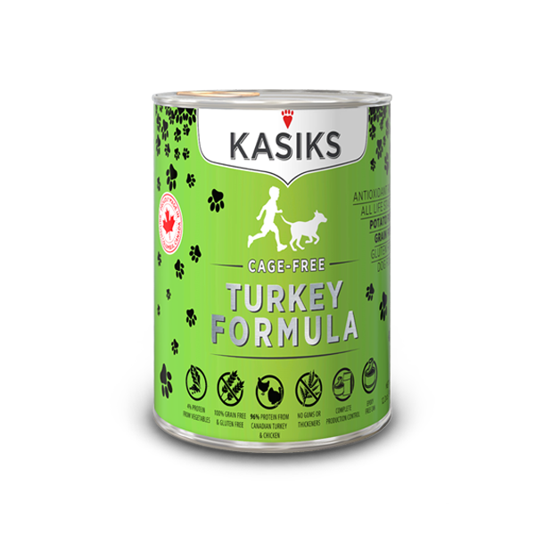KASIKS Cage-Free Turkey Formula Canned Dog Food, 12.2 oz (345 g)