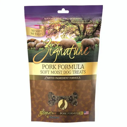 Zignature Soft Moist Treats for Dogs - Pork Formula