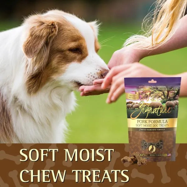 Zignature Soft Moist Treats for Dogs - Pork Formula