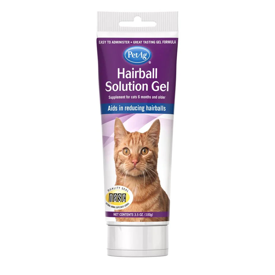 PetAg - Gel de solution pour boules de poils pour chats 3,5 oz 