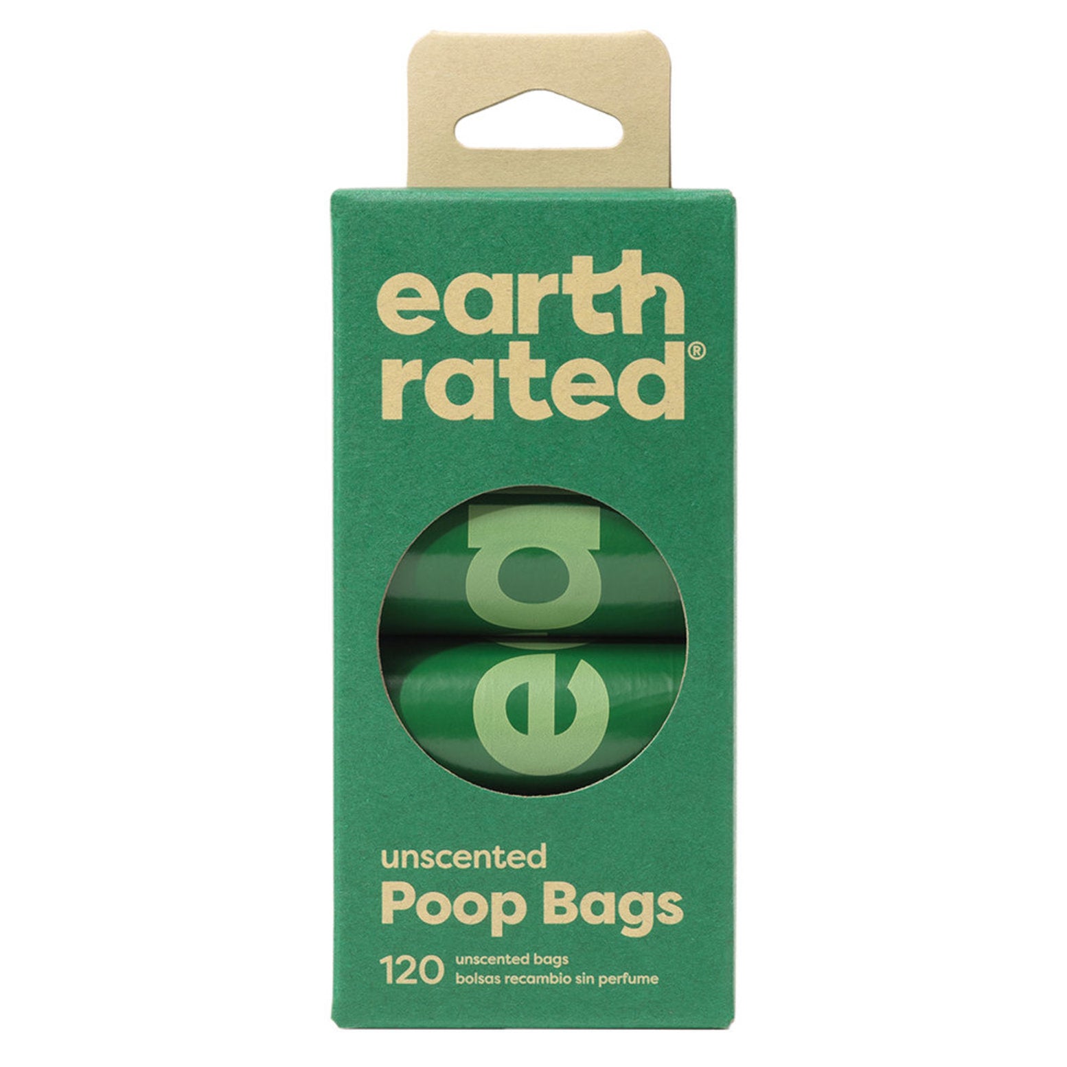 Earth Rated Eco-Friendly Poop Bags, 100% Leak-Proof, 120 Bags (8 Rolls)