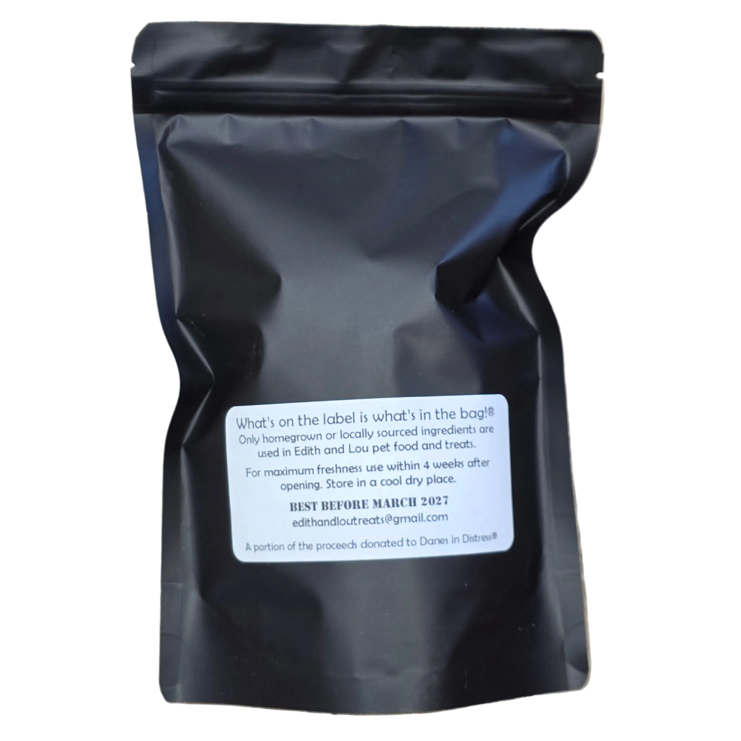Edith & Lou All Natural Freeze-Dried Dog & Cat Treats or Topper, Pork & Peas, 100g