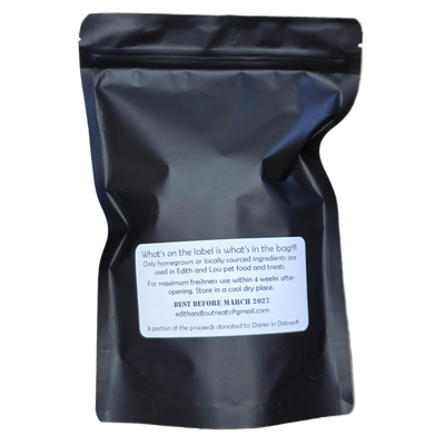 Edith & Lou All Natural Freeze-Dried Dog & Cat Treats or Topper, Pork & Peas, 100g