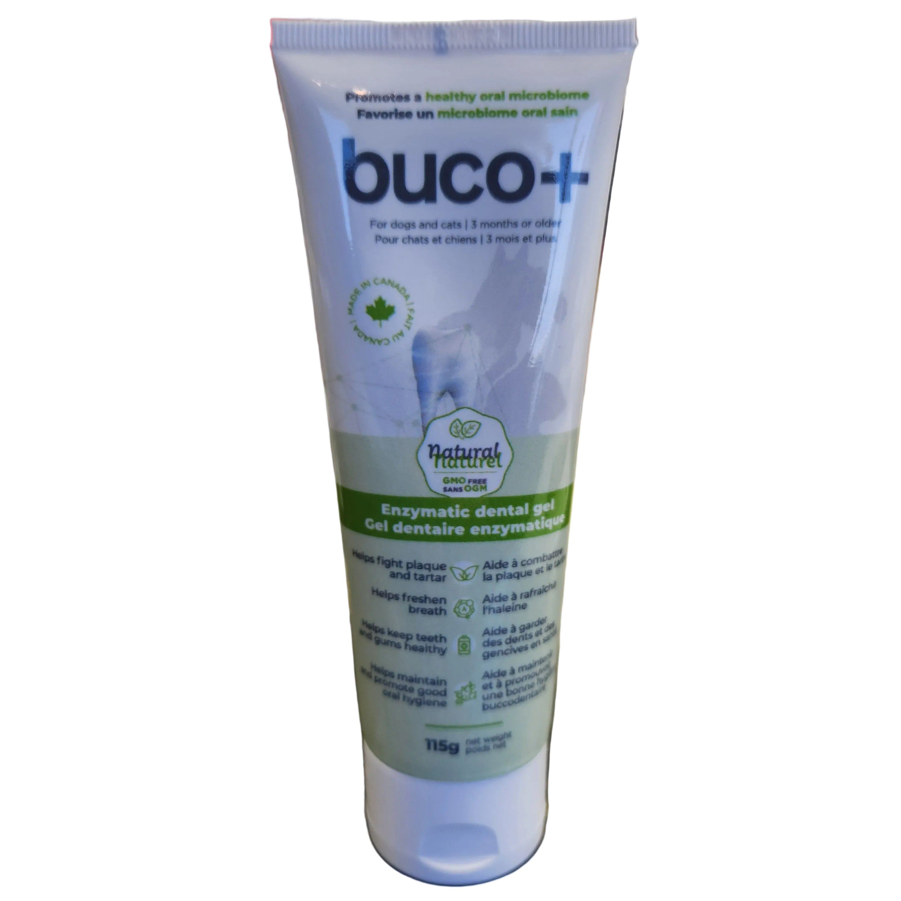 Buco+ Natural Enzymatic Dental Gel for Dogs & Cats 115g