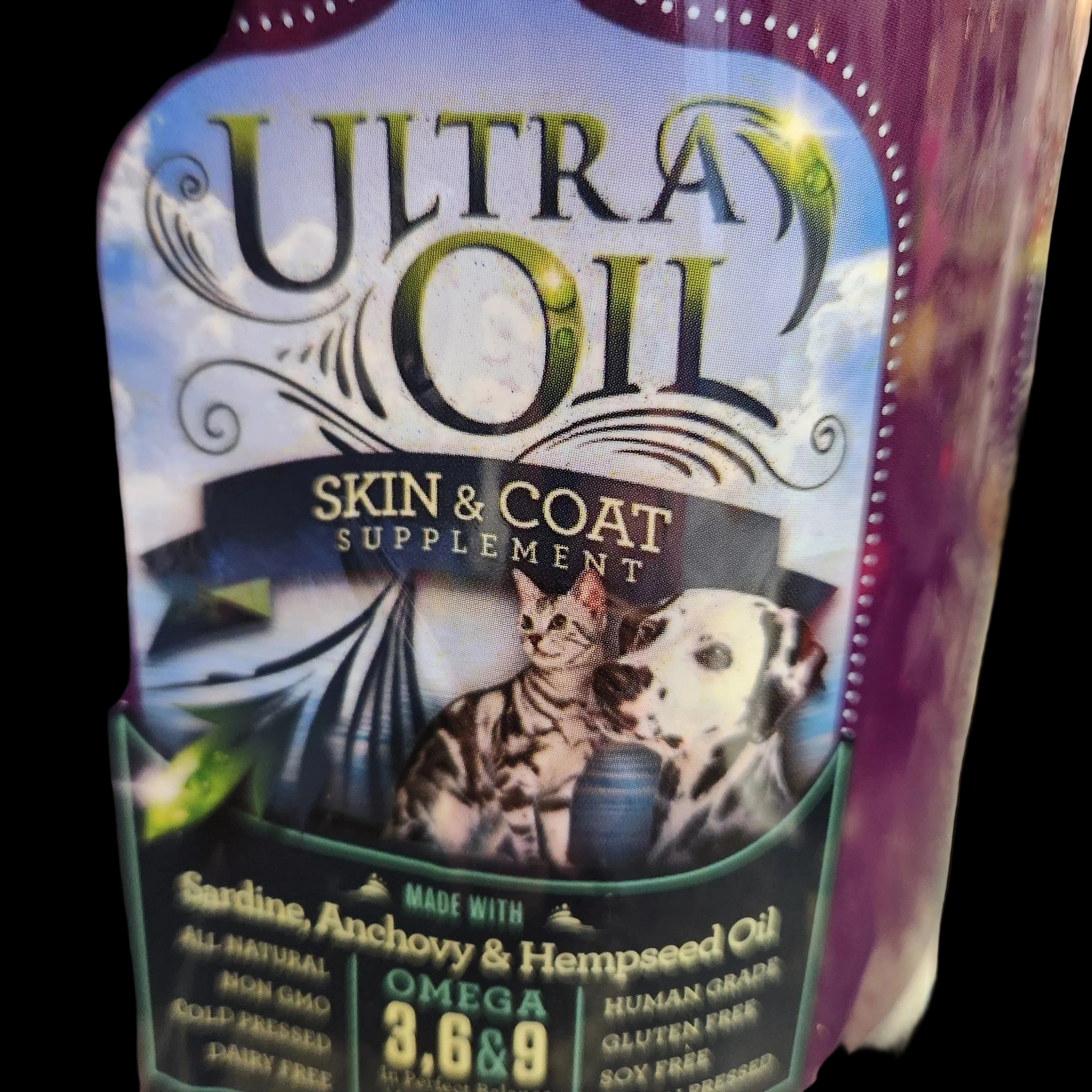 Ultra Oil Skin & Coat Supplement Balanced Omega 3,6 & 9 for Both Dogs & Cats 475ml