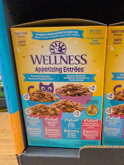 Wellness Appetizing Entrees, Adult Cat Food Pouches