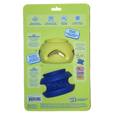 WAG LAB Play Stack, Treat Toy 4 Different Types in 2 Sizes