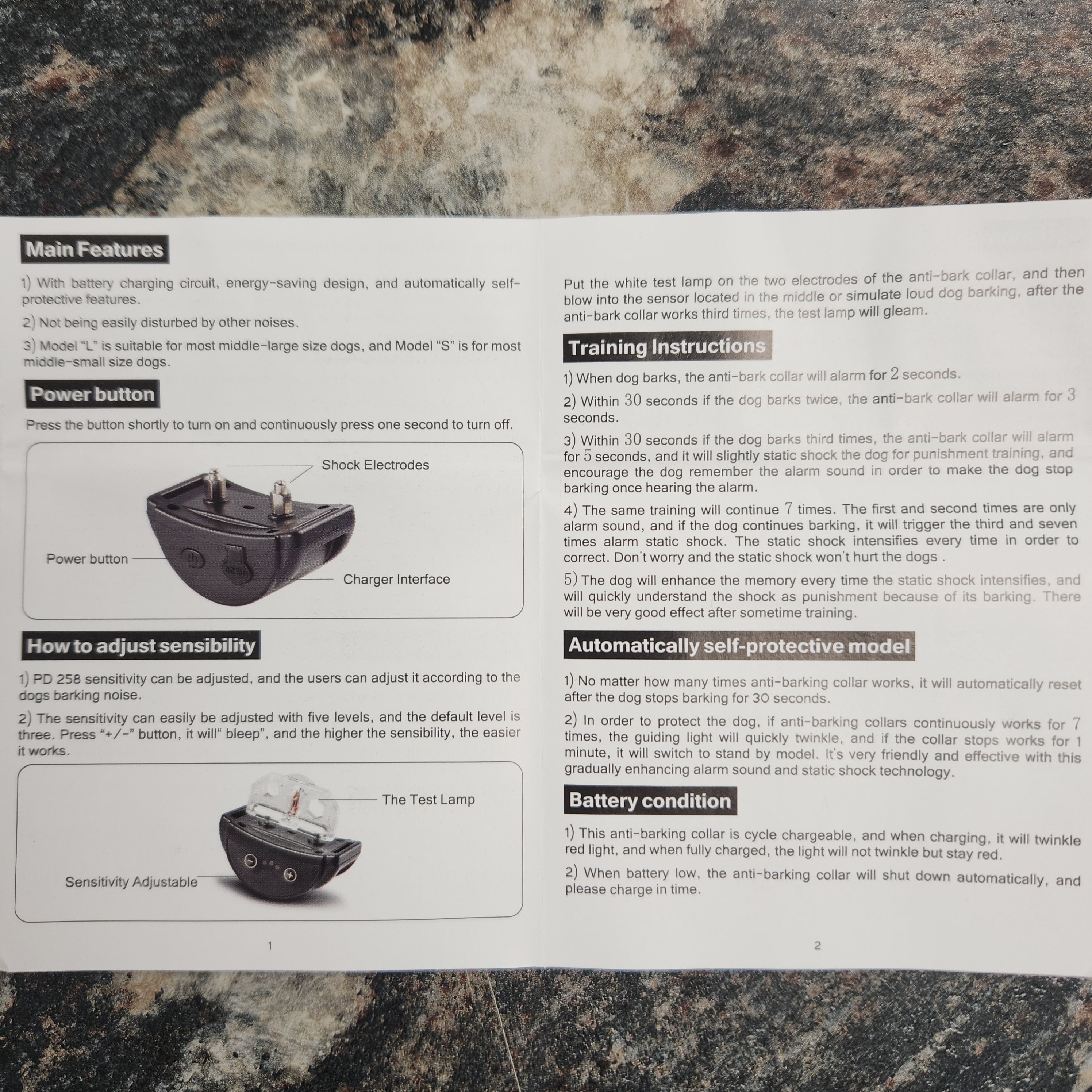 Anti Bark Collar Automatic with Warning and Static Correction for Smaller Dogs