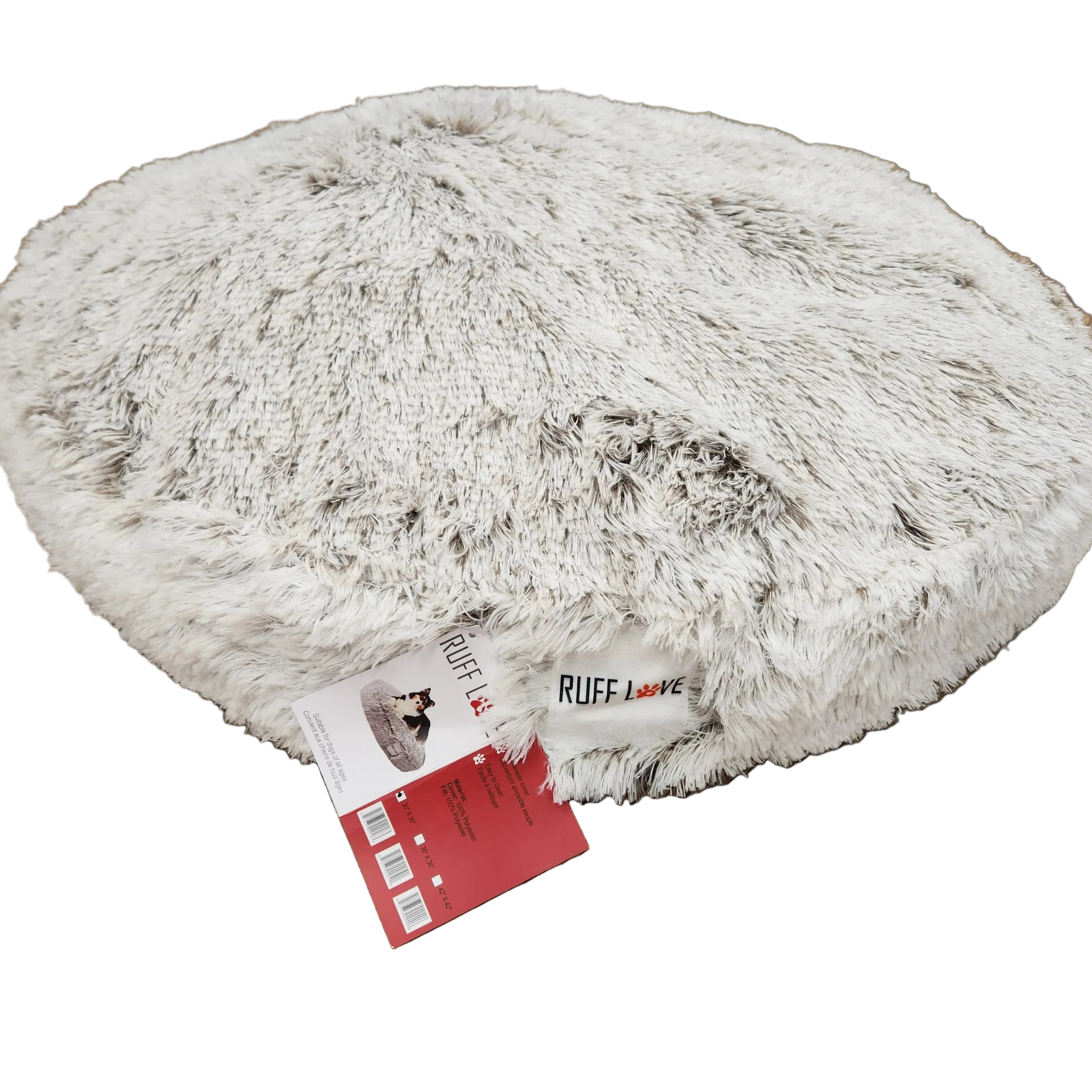 Ruff Love Calming Pet Bed with Washable Removable Cover