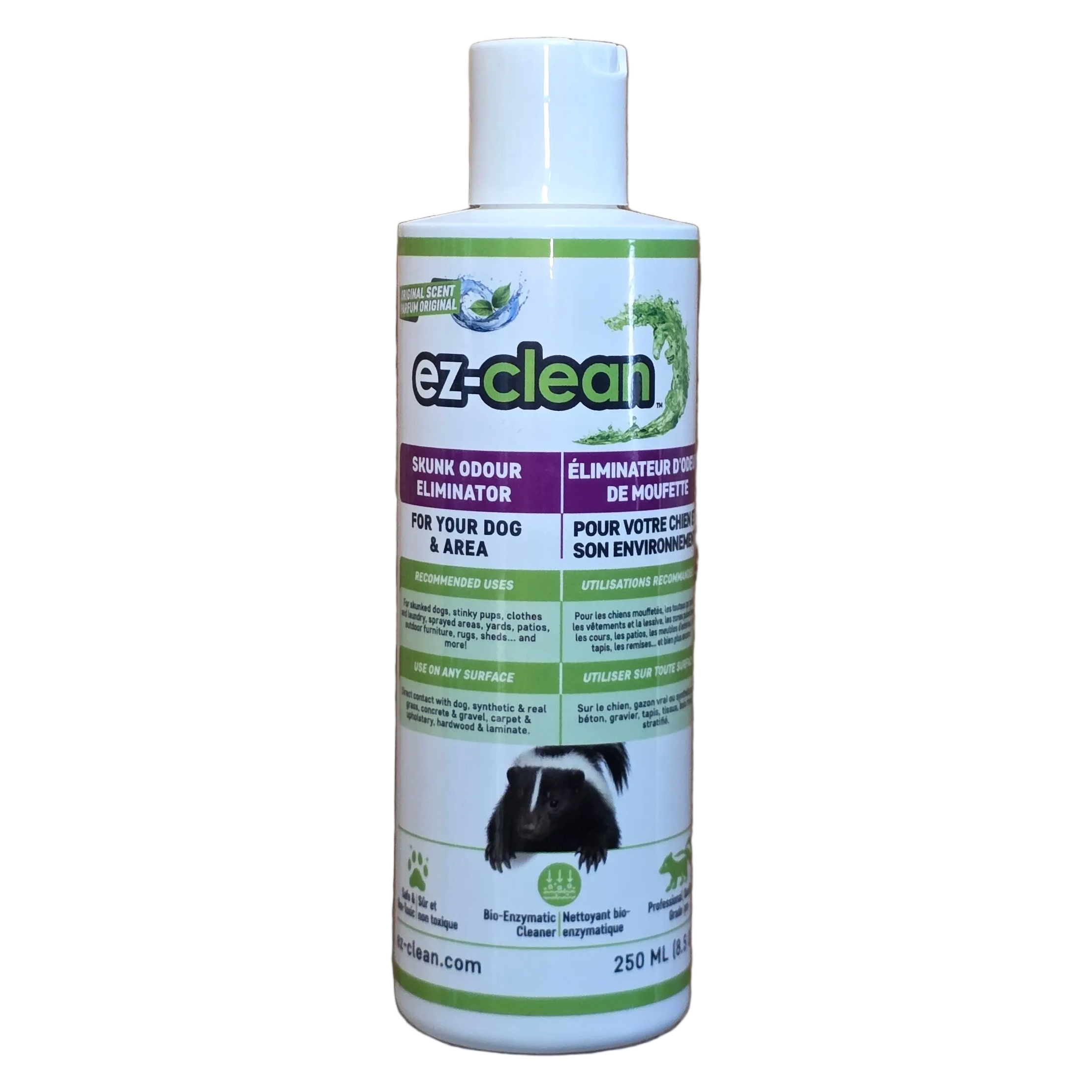 ez-clean Skunk Odor Eliminator For Your Dog & Area, 250ml bottle