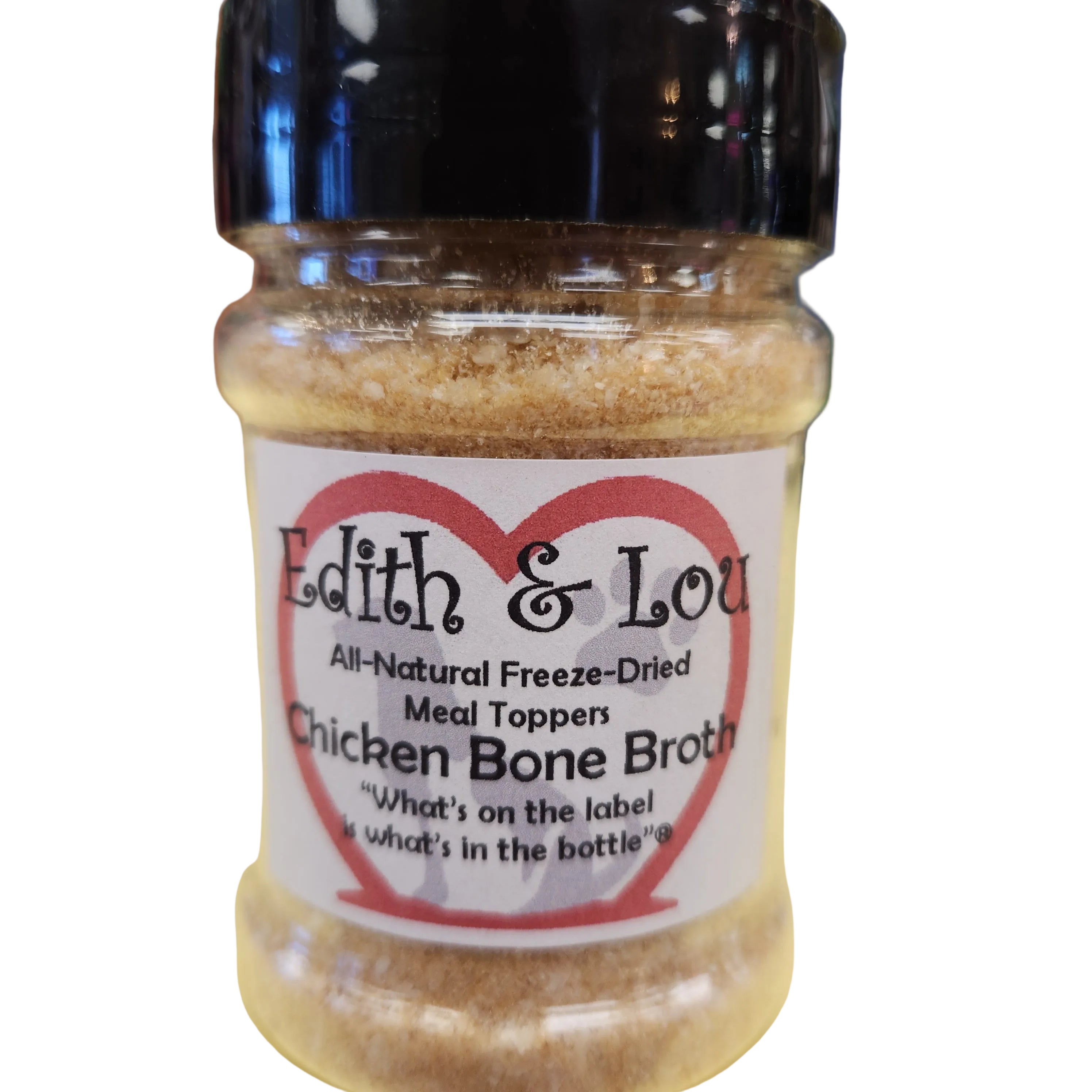 Edith & Lou Freeze Dried Chicken Bone Broth Sprinkle One Ingredient for Dogs and Cats 50g