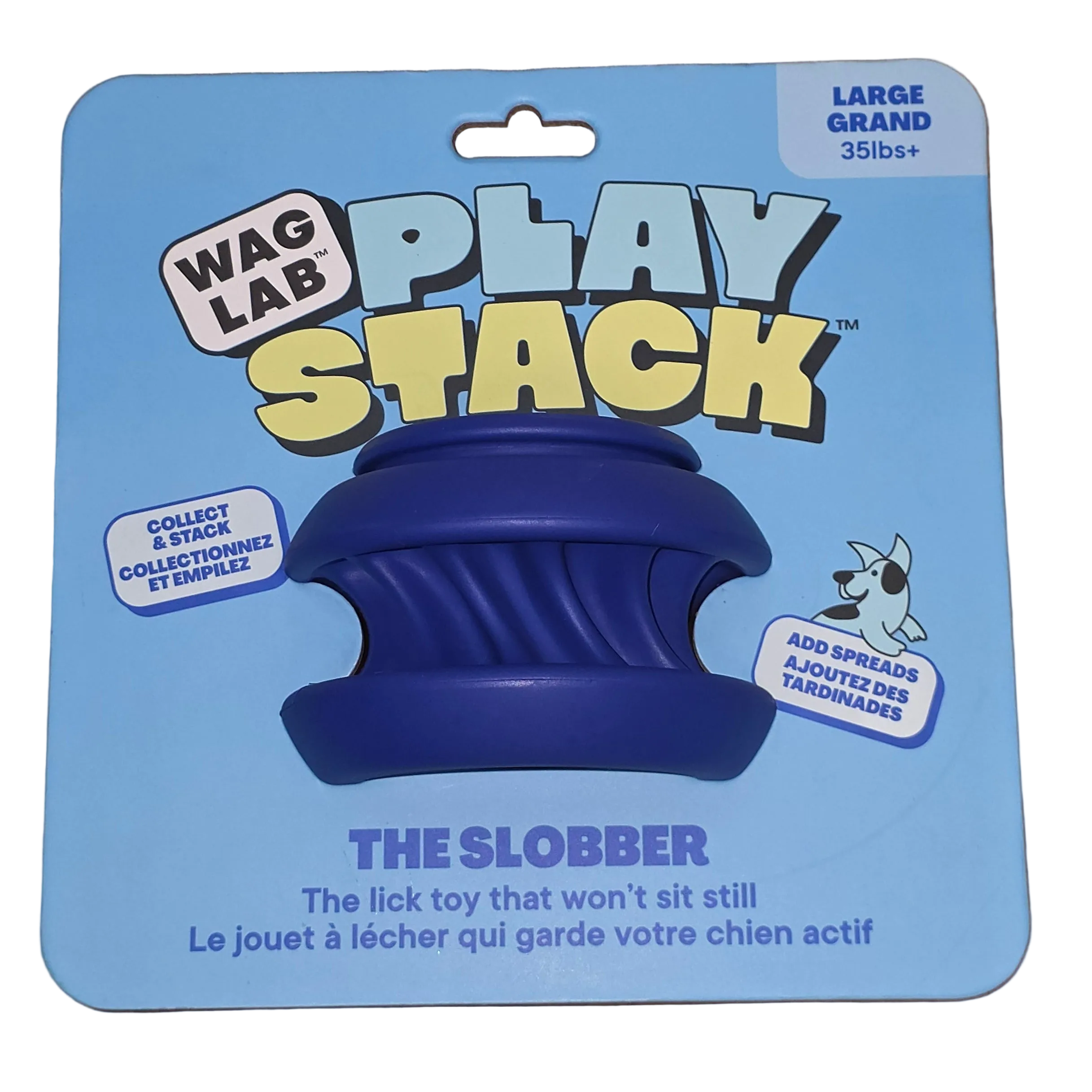 WAG LAB Play Stack, Treat Toy 4 Different Types in 2 Sizes