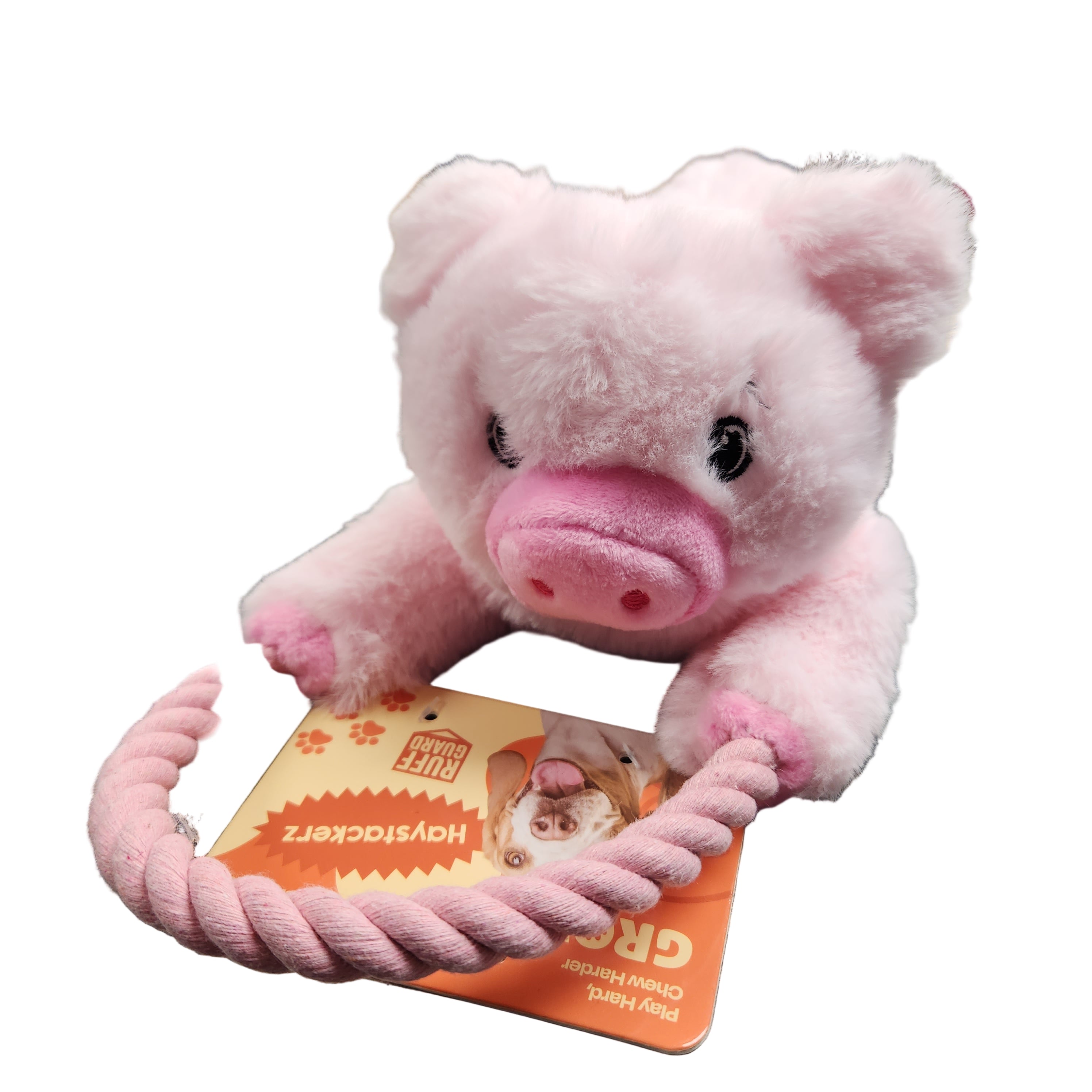 GROWL RUFF GUARD Haystackerz Horse or Pink Pig Large Dog Toy 14"