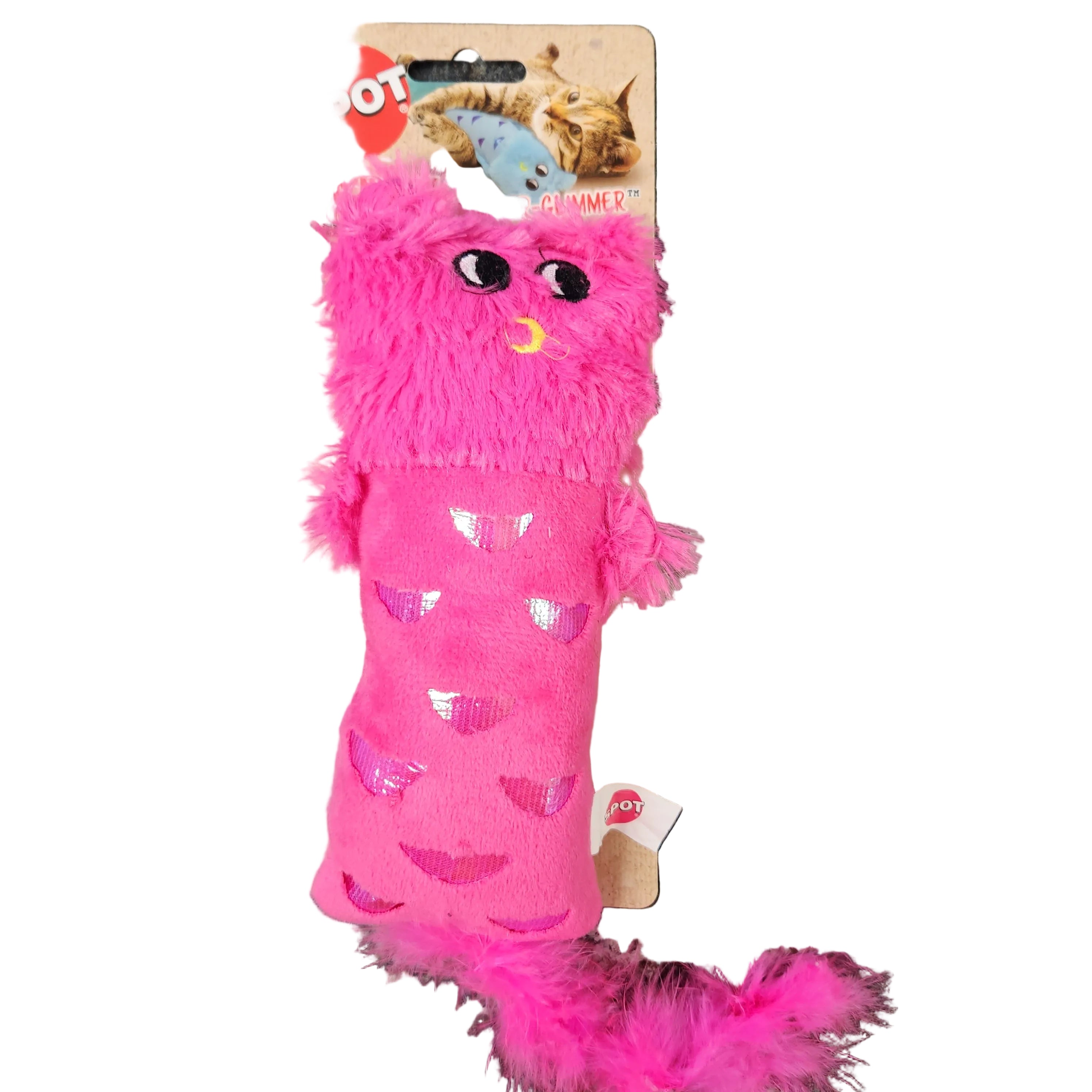 Spot Hug & Kick Glimmer Shimmer Catnip Toy 8'