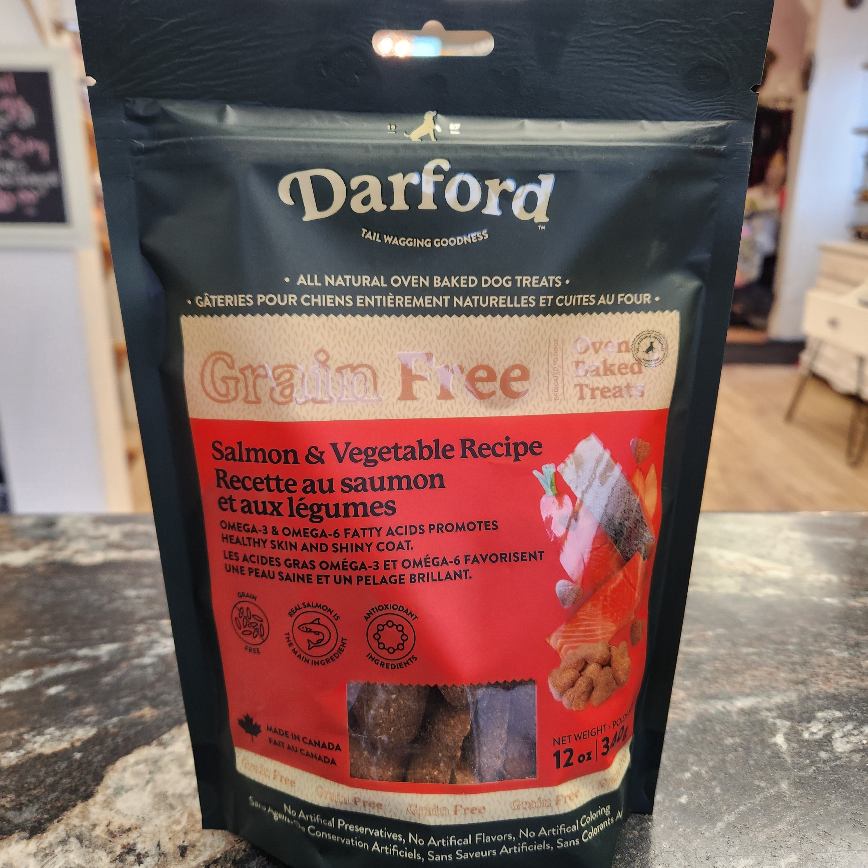 Darford Grain Free Salmon & Vegetable Oven Baked Dog Treats 340g