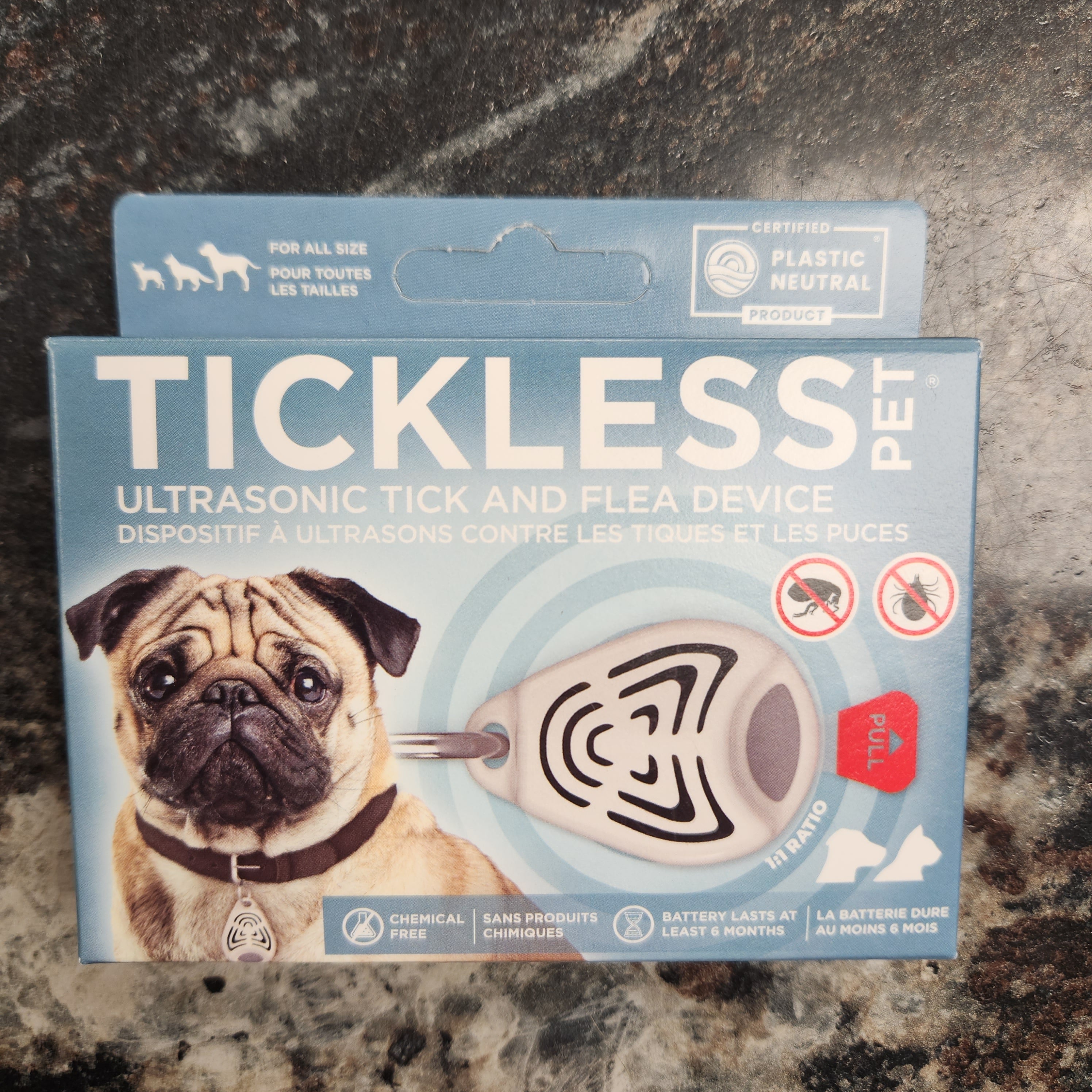 Tickless Ultrasonic Flea & Tick Device for Dogs & Cats Chemical Free Solution
