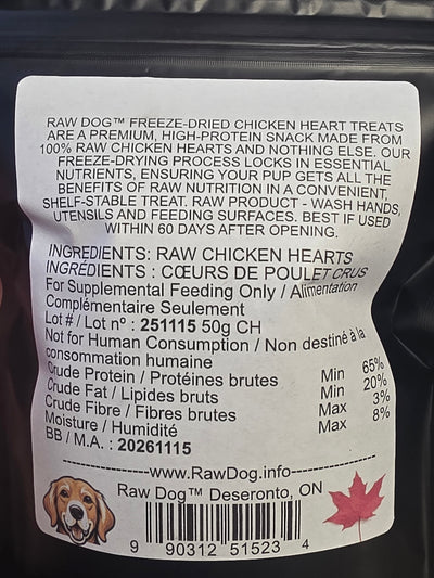 Raw Dog, Raw Chicken Hearts