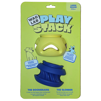 WAG LAB Play Stack, Treat Toy 4 Different Types in 2 Sizes