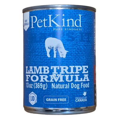 PetKind Natural Dog Food, Grain-Free, Lamb Tripe Formula, 13oz