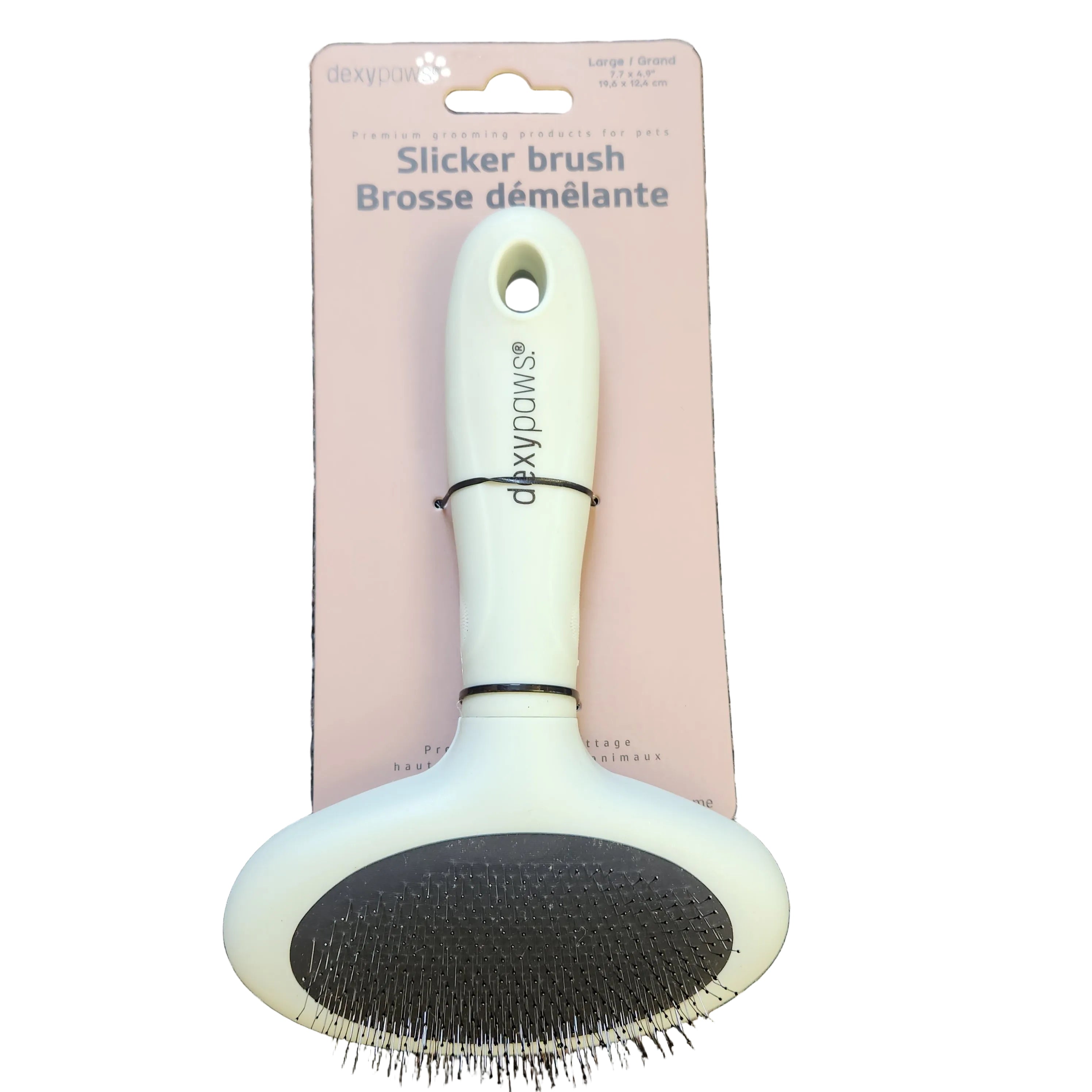 Dexypaws Slicker Brush for Pets Large 7.7x4.9"