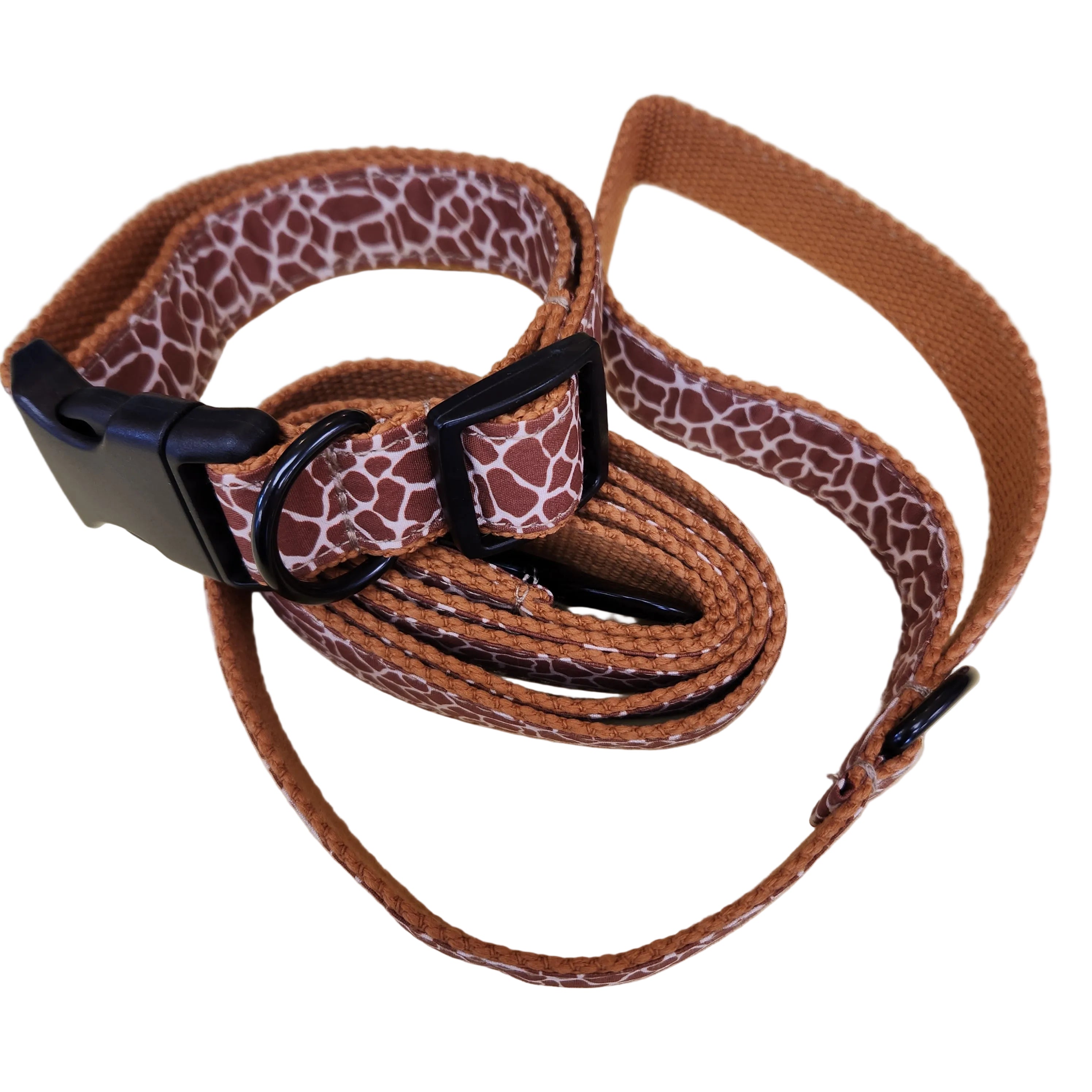 Wild Animal Print Pet Collar Set - Giraffe