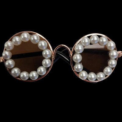 Sunglasses with Faux Pearl